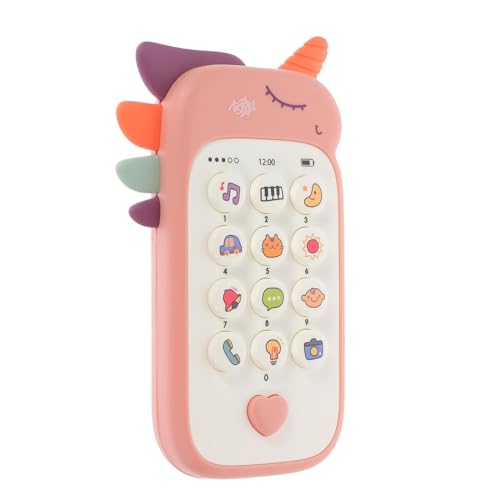 Collazoey Baby Handy,Baby Spielzeug ab 6 9 Monate, Lernspaß Smart Phone mit Liedern Geräuschen Wörter Sätze und Blinkenden Lichtern,Geschenk Mädchen Jungen (Rosa)