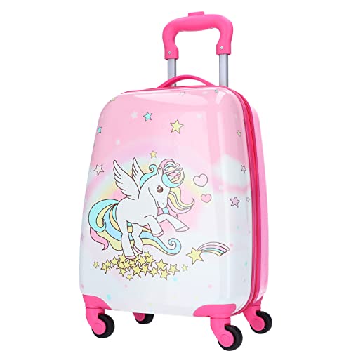 TheTrueC Kinder Trolley, Hartschale, Einhorn pink