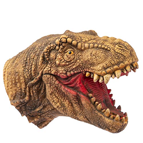 Yolococa Handpuppe Spielzeug,Weiches Gummi Realistischer Raubvogel-Dinosaurier-Kopf Tyrannosaurus Rex T-Rex