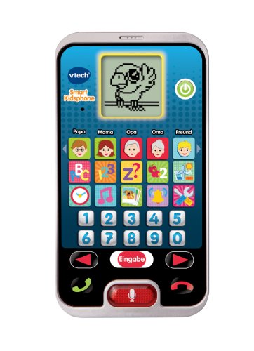 VTech Smart Kidsphone – Cooles Lerntelefon mit Mikrofon, spannenden Lernspielen, Liedern und Melodien – Für Kinder von 3-6 Jahren