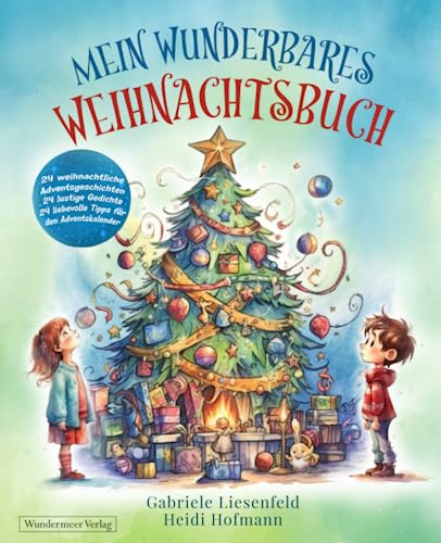 Mein wunderbares Weihnachtsbuch - 24 weihnachtliche Adventsgeschichten 24 lustige Gedichte 24 liebevolle Tipps für den Adventskalender