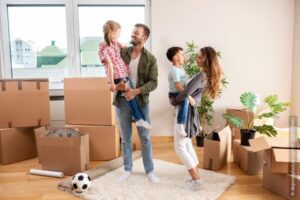 Familienumzug mit einer Umzugsfirma